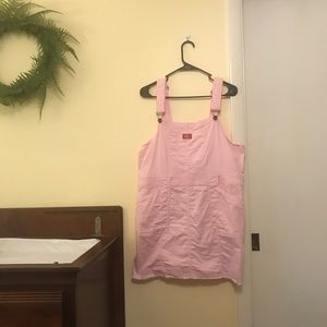 Pink Dickies XL Overalls dress jumper